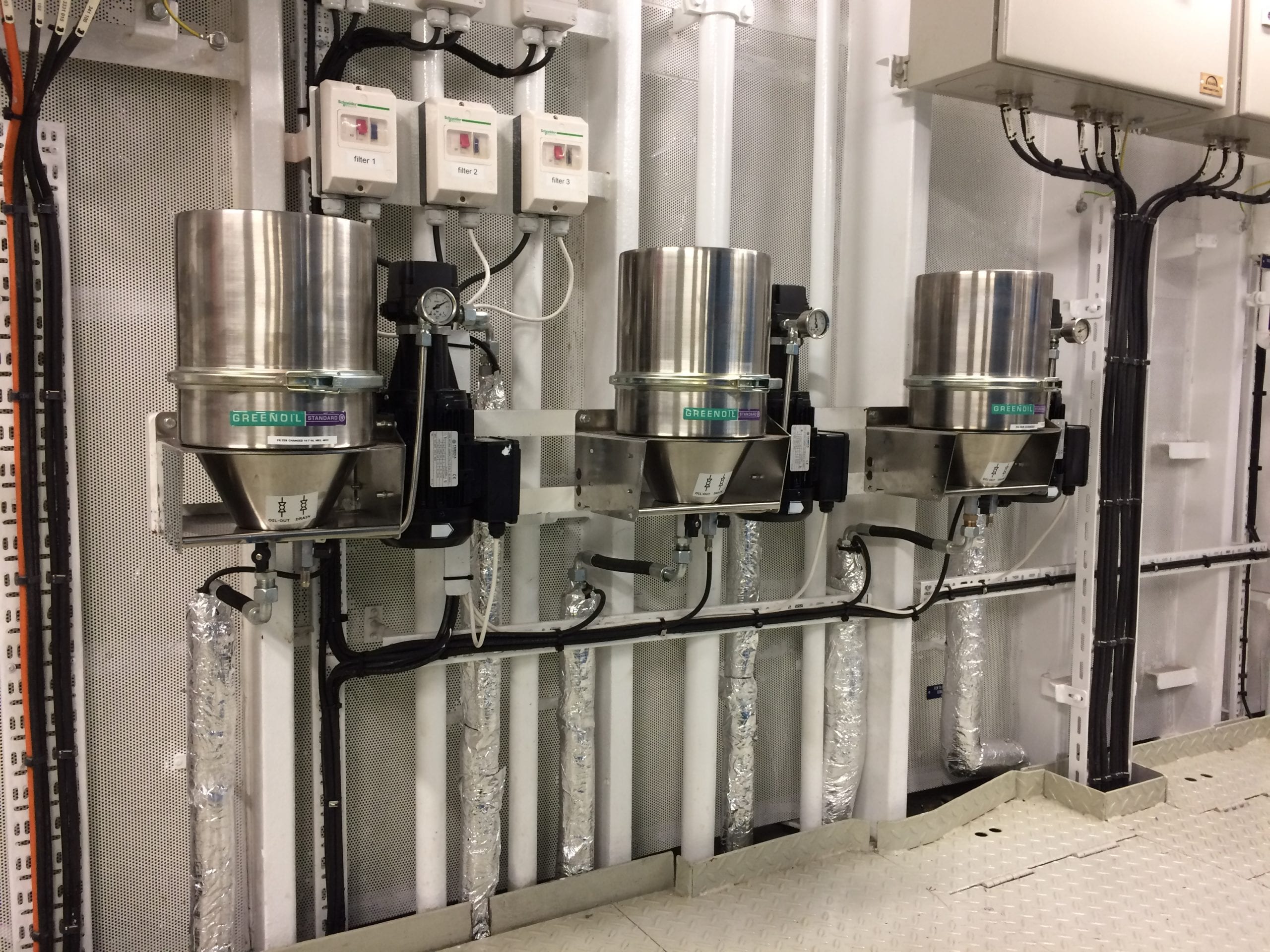 GreenOil Filtration System Electrical Installation